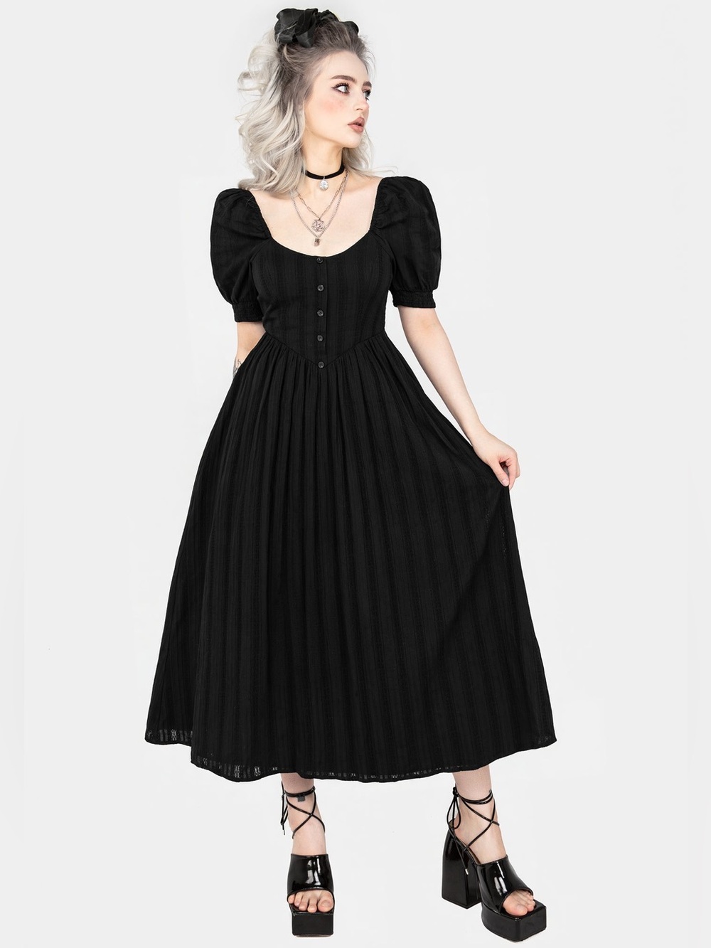 Disturbia | Marcia Broderie Midaxi Dress